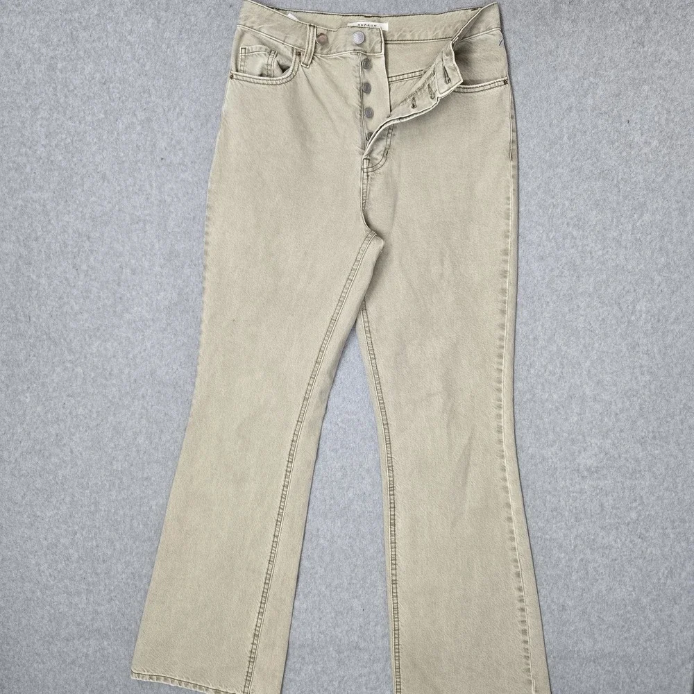 PACSUN Women Jeans 28 Beige Denim Bootcut High Rise 31